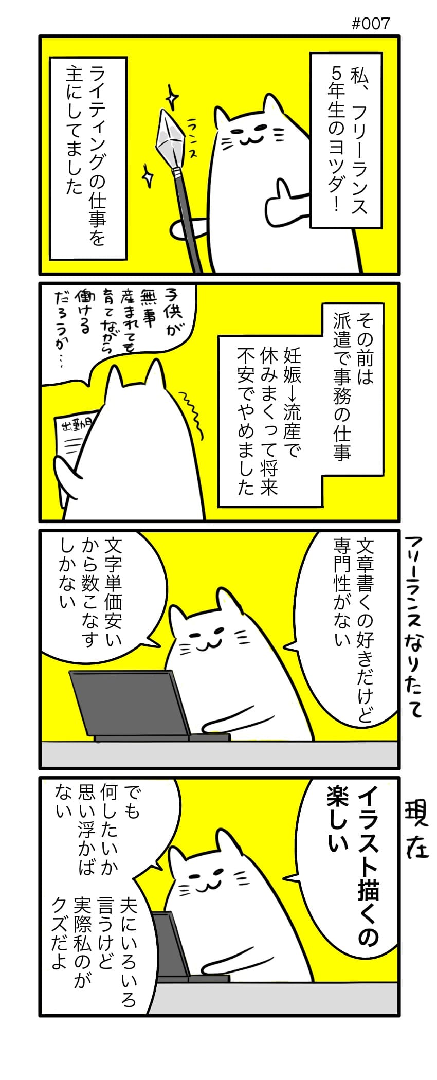 ヨツダ　4コマ漫画　瀕死 NFT